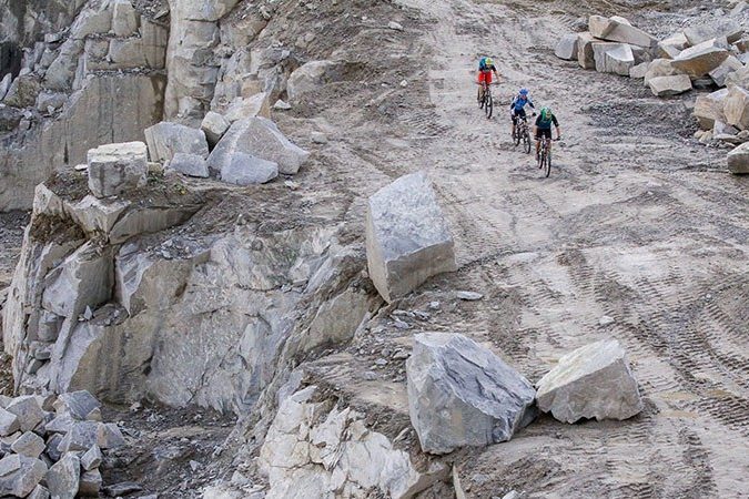 Mountainbiken im Granitland
